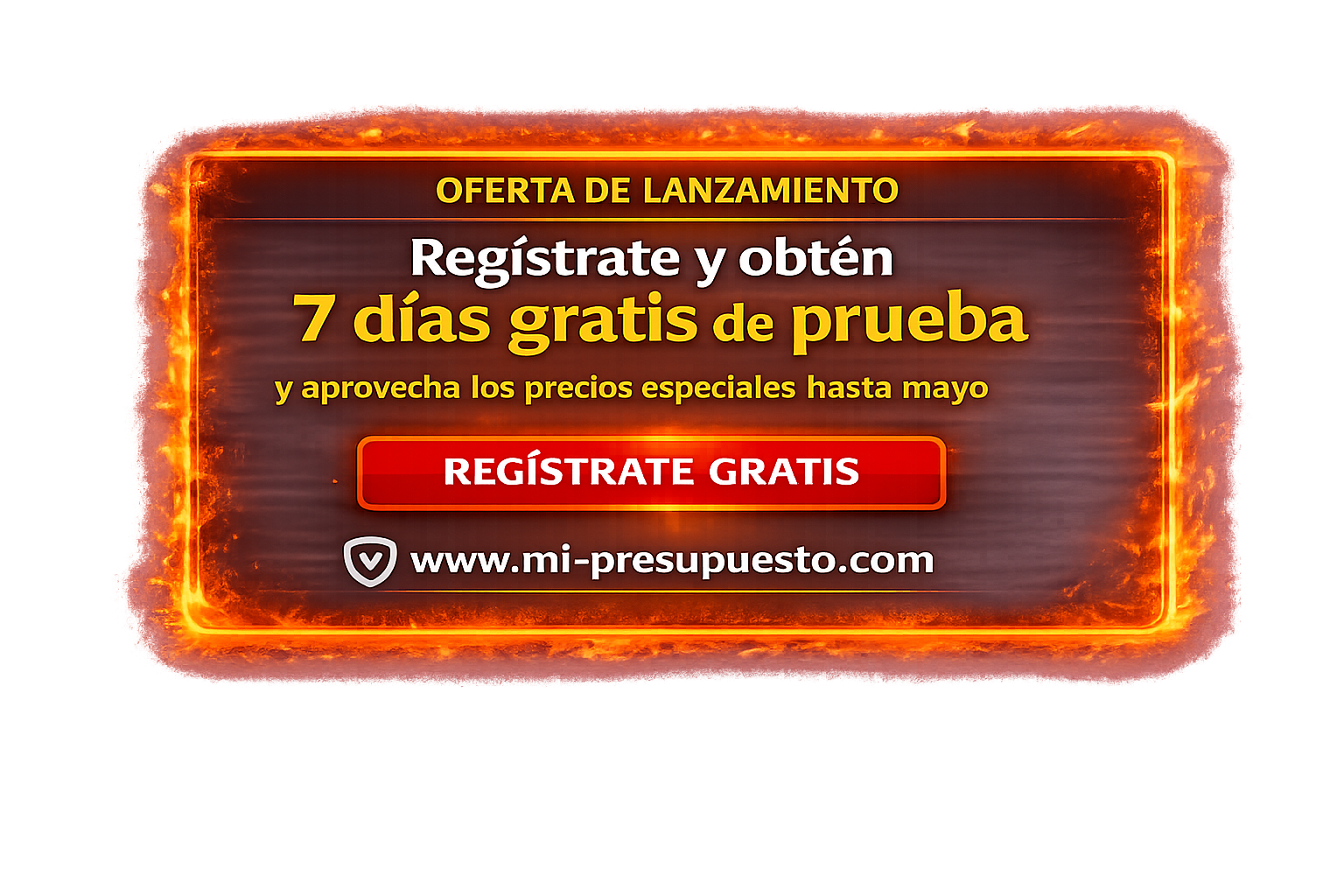 Oferta de lanzamiento. Regístrate y obtén 7 días gratis de prueba